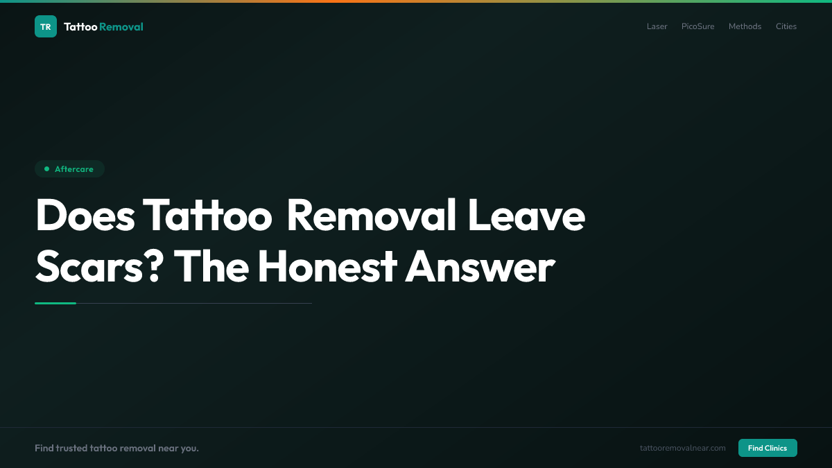 Does Tattoo Removal Leave Scars? The Honest Answer