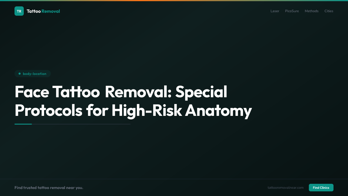 Face Tattoo Removal: Special Protocols for High-Risk Anatomy