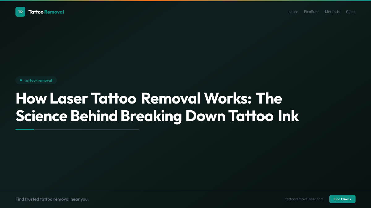 How Laser Tattoo Removal Works: The Science Behind Breaking Down Tattoo Ink