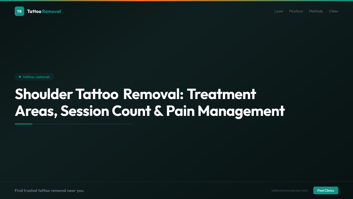Shoulder Tattoo Removal: Treatment Areas, Session Count & Pain Management