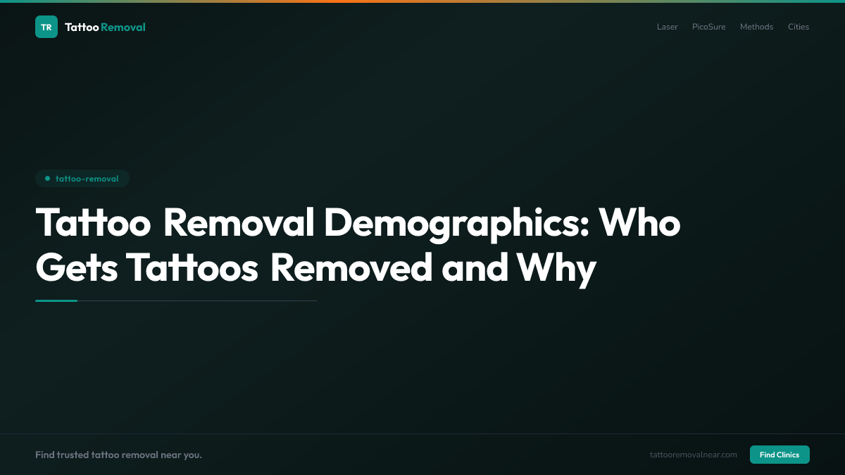 Tattoo Removal Demographics: Who Gets Tattoos Removed and Why