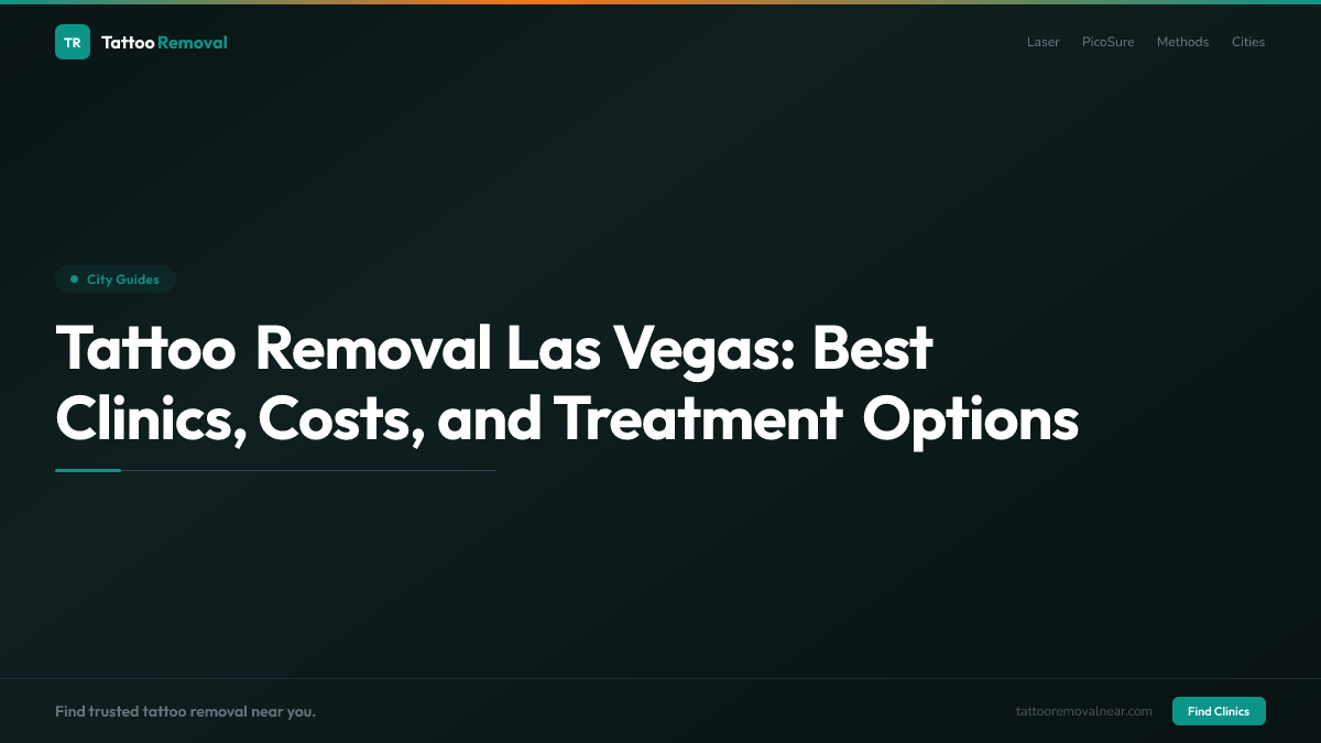 Tattoo Removal Las Vegas: Best Clinics, Costs, and Treatment Options